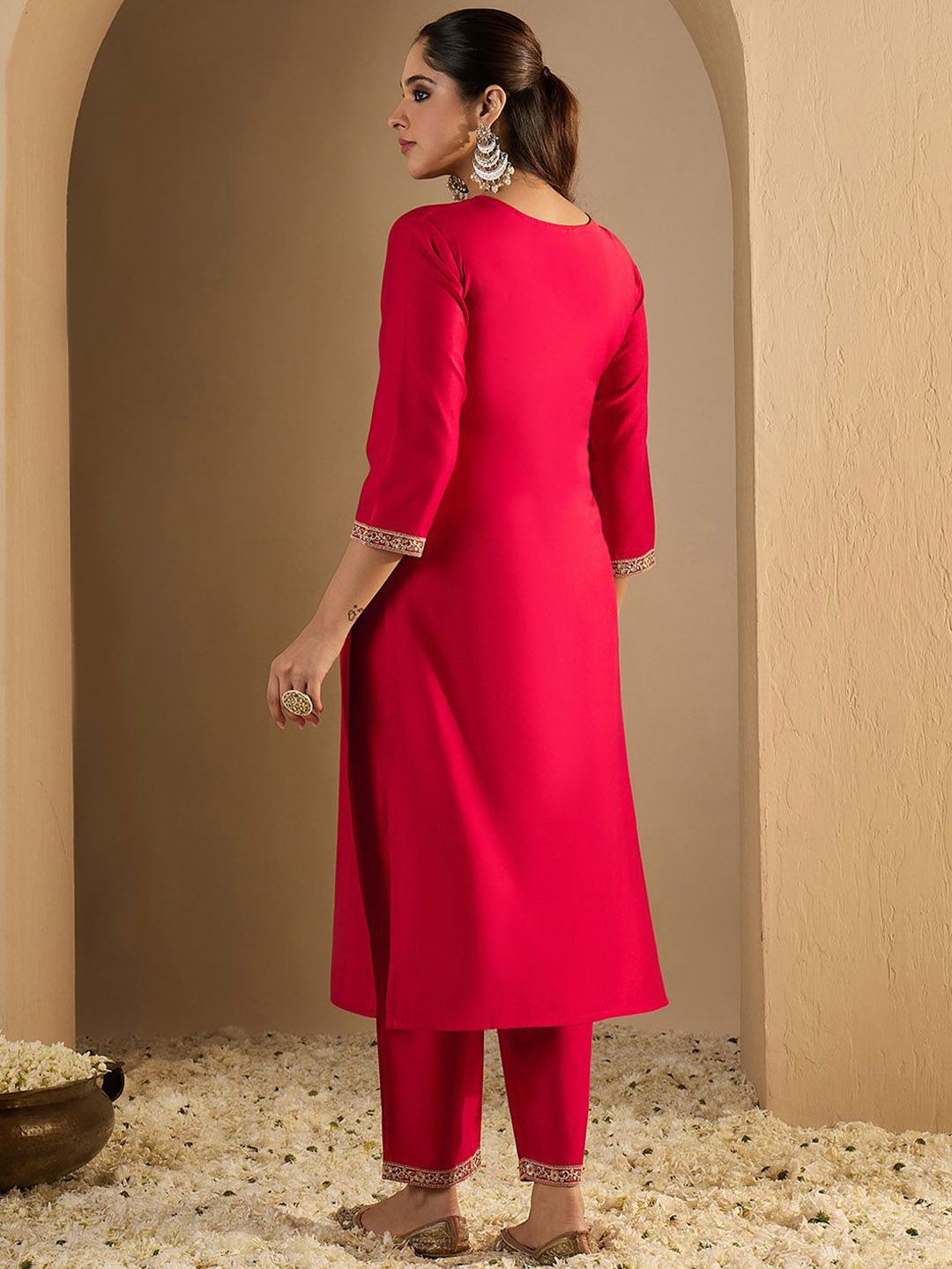 Dhiyona IE Embroidered Liva Tunic With Trousers