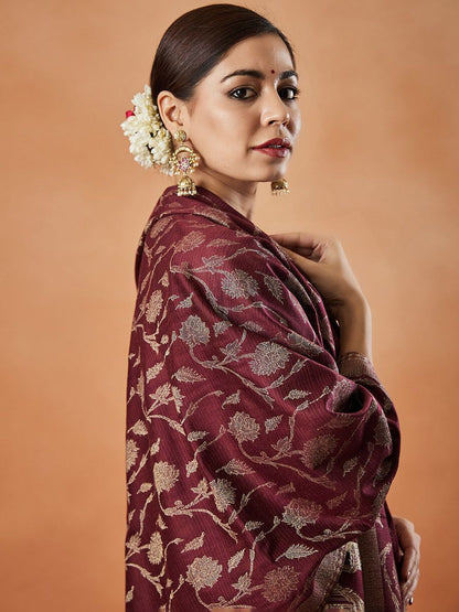 Dhiyona PA Chashm-E-Bahar Kaani Ethnic Motifs Woven Design Shawl