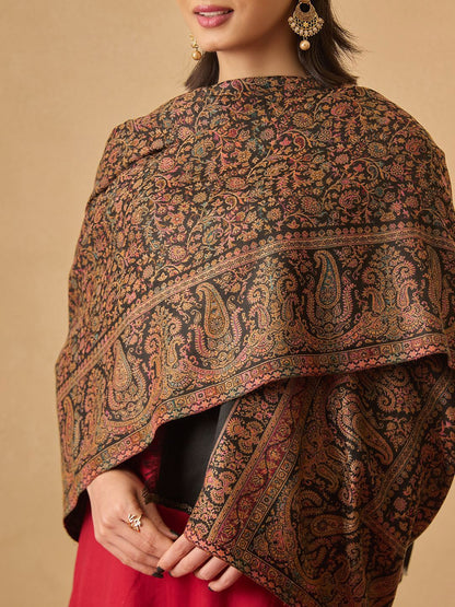 Dhiyona PA Paisley Woven Design Jamawar Shawl
