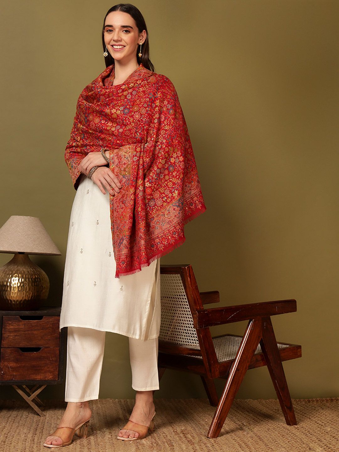 Dhiyona PA Floral Woven Design Shawl