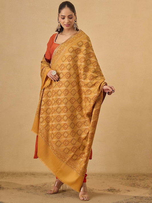 Dhiyona PA Geometric Woven Design Shawl