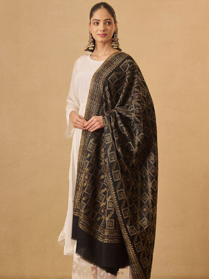 Dhiyona PA Ethnic Motifs Woven Design Mahtab Jamawar Shawl