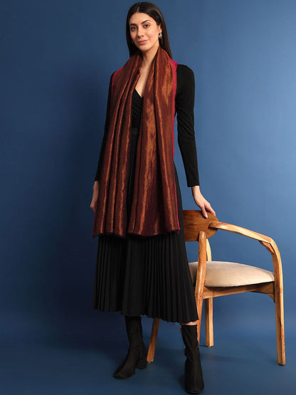 Dhiyona PA Woven Design Woollen Shawl