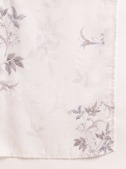Dhiyona OD  Printed Gotta Patti Linen Straight Kurta with Trousers & Dupatta