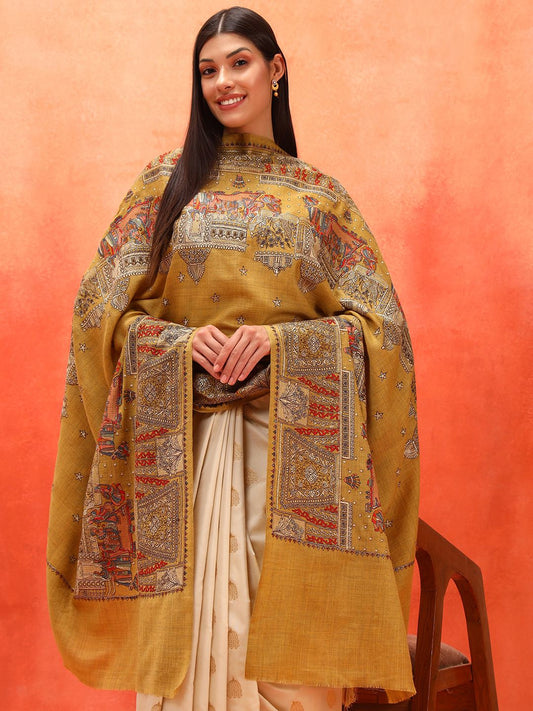 Dhiyona PA Paisley Embroidered Shawl