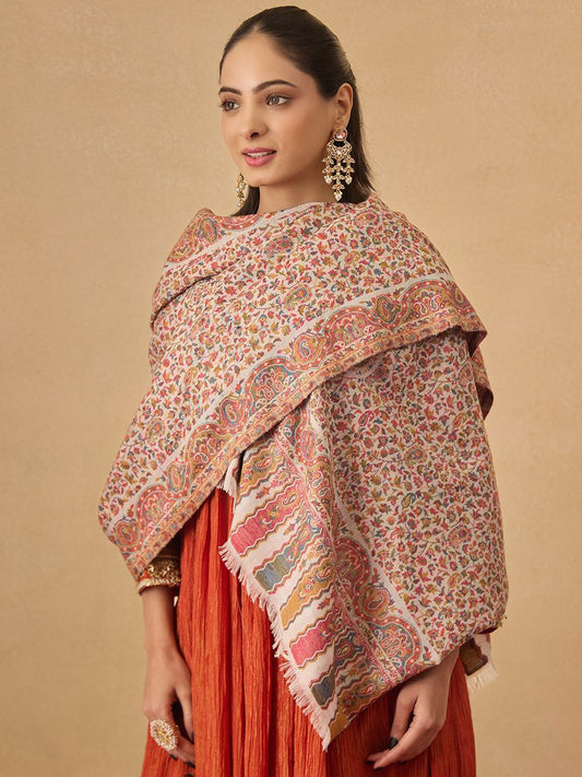 Dhiyona PA Floral Woven Design Mehak Kaani Shawl