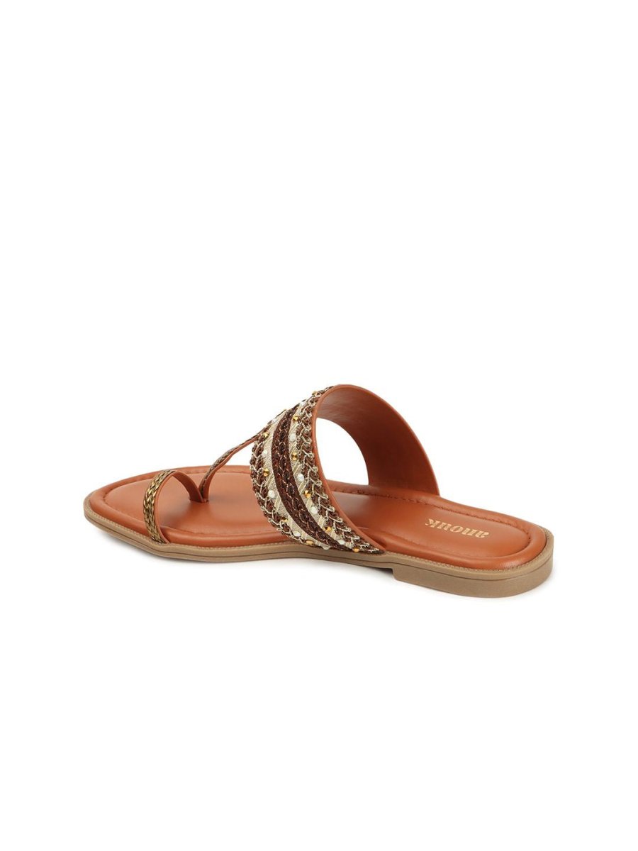 Dhiyona AK Ethnic - Embellished One Toe Flats