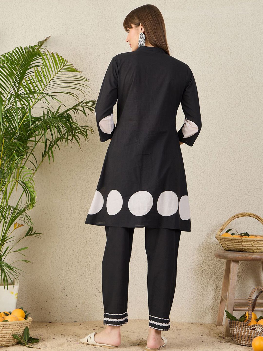 Dhiyona IE Printed Tunic With Trousers Co-Ords