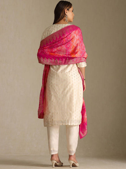 Dhiyona SO Women's Women Ethnic Motifs Kurta with Trousers & Dupatta