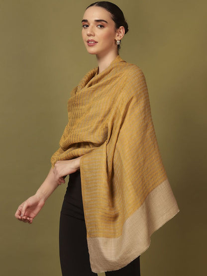 Dhiyona PA Striped Woven Design Reversible Zargul Shawl