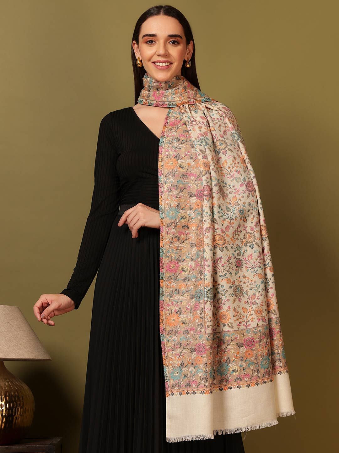 Dhiyona PA Floral Woven Design Shawl