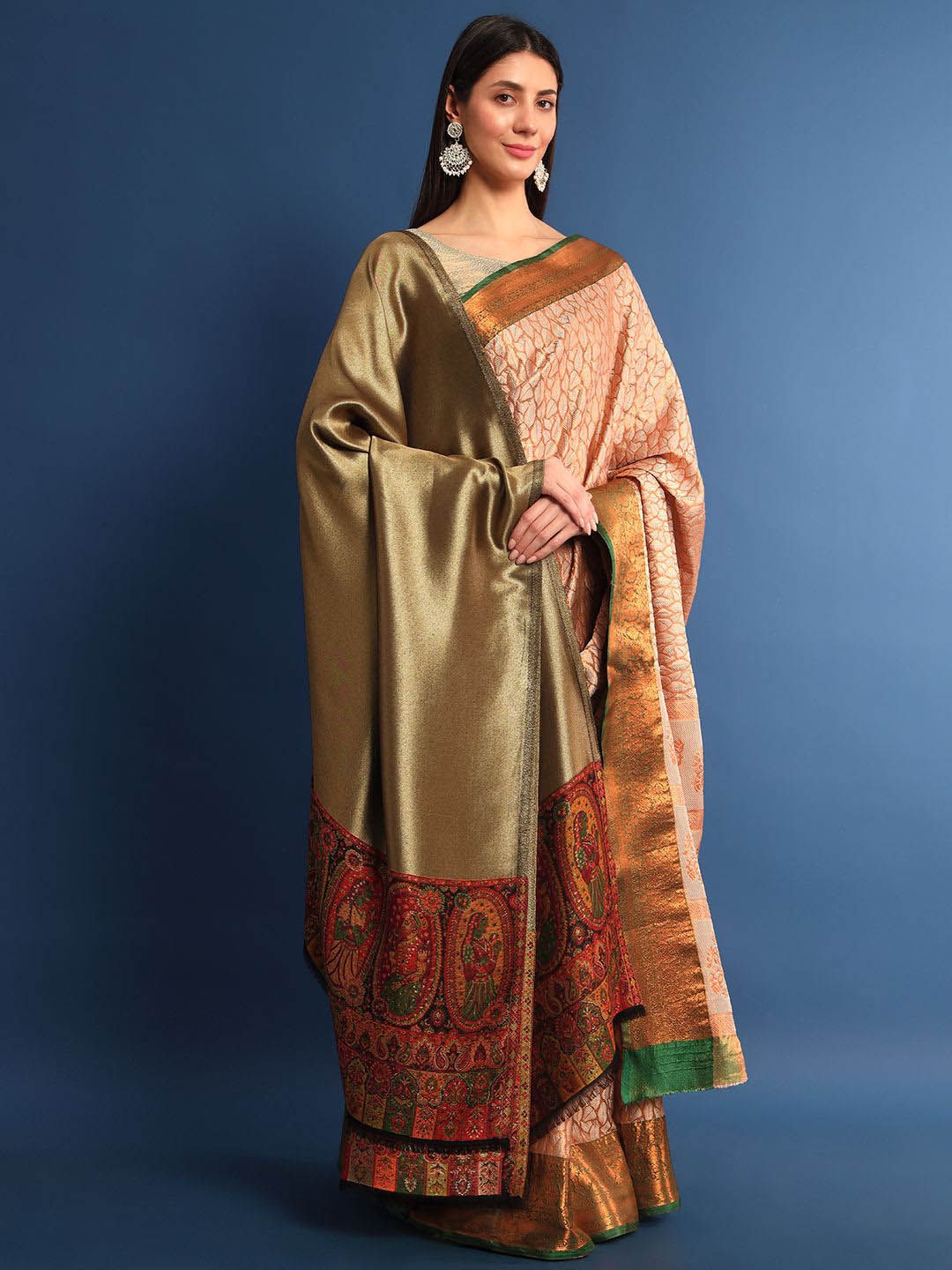 Dhiyona PA Ethnic Motifs Woven Design Woollen Shawl