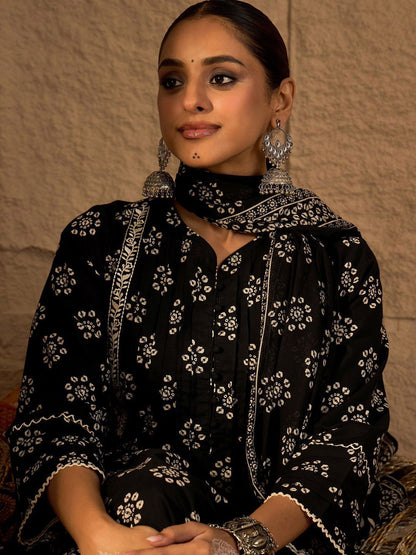Women Ethnic Motifs Printed Pure Cotton Kurta with Trouser & Dupatta