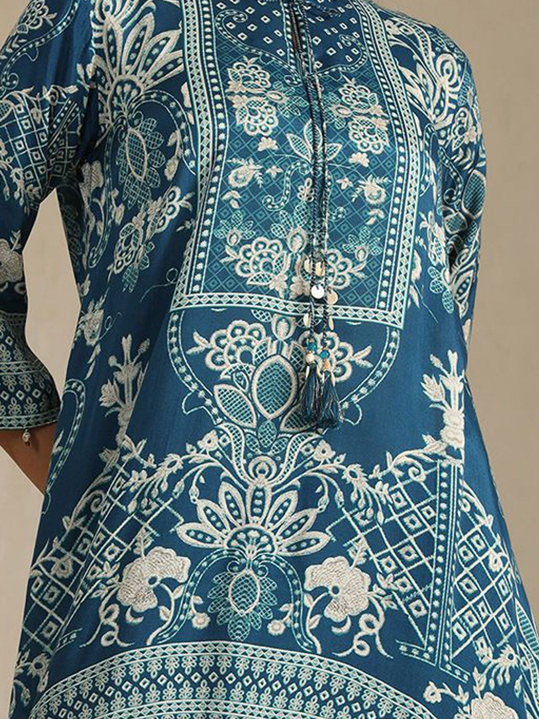 Dhiyona SO Women's Women Ethnic Motifs Printed Kurta with Trousers