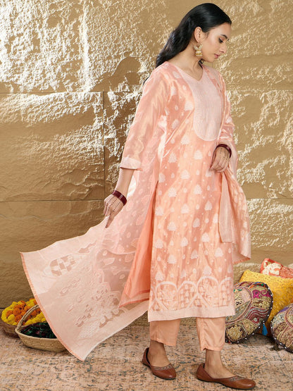 Women Regular Kurta with Trousers & Dupatta