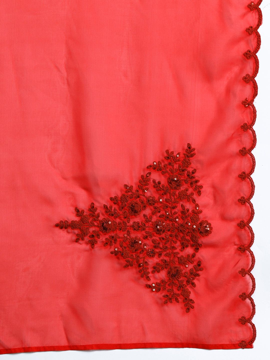 Dhiyona IE Ethnic Motifs Embroidered Sequinned Kurta with Trousers & With Dupatta