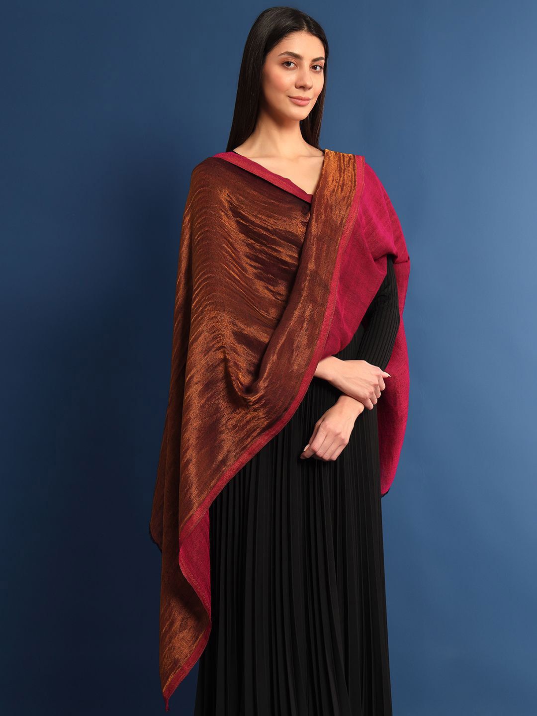 Dhiyona PA Woven Design Woollen Shawl