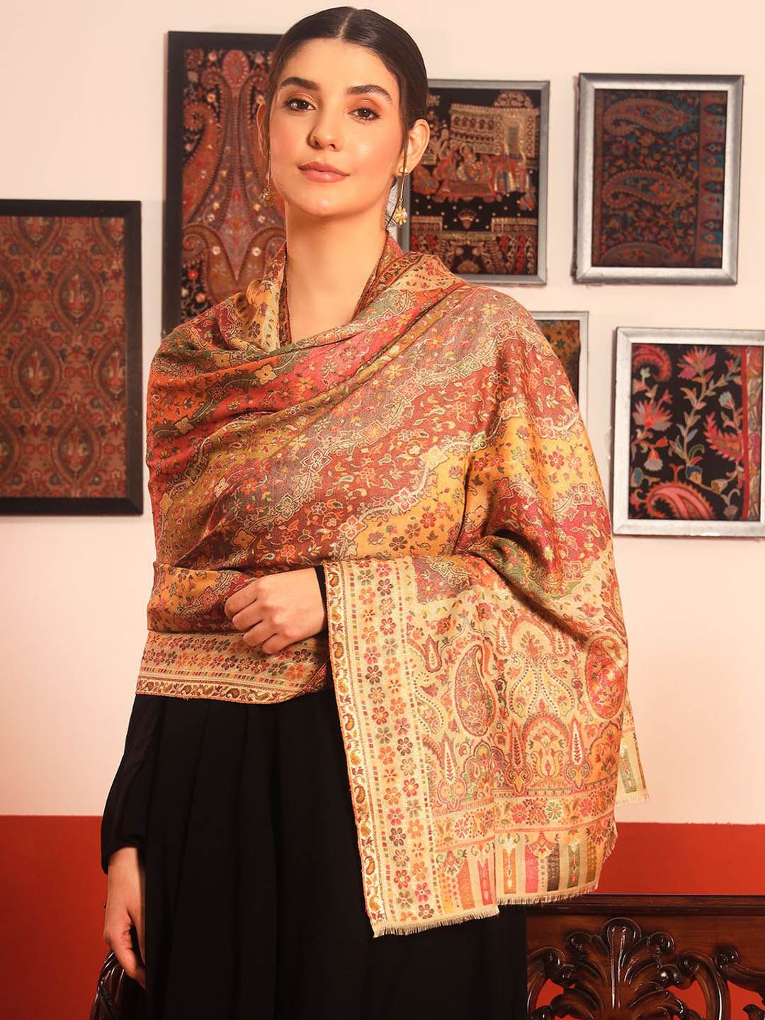 Dhiyona PA Paisley Woven Design Shawl