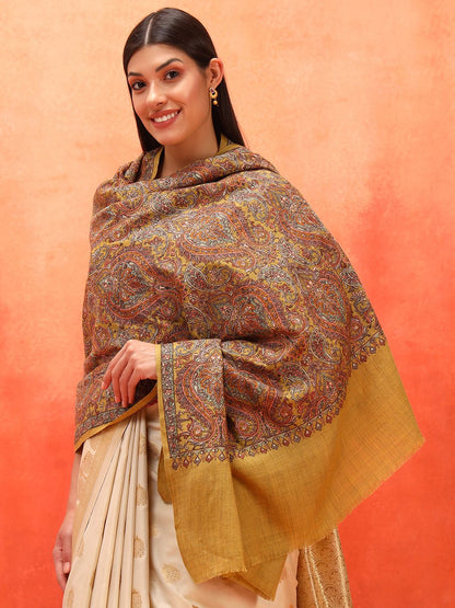 Dhiyona PA Paisley Embroidered Shawl