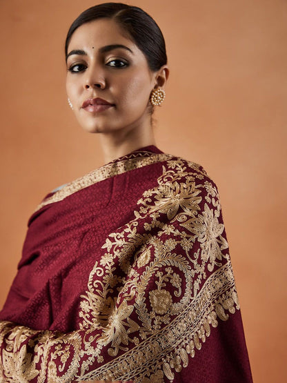 Dhiyona PA Vasant Aari Paisley Embroidered Shawl