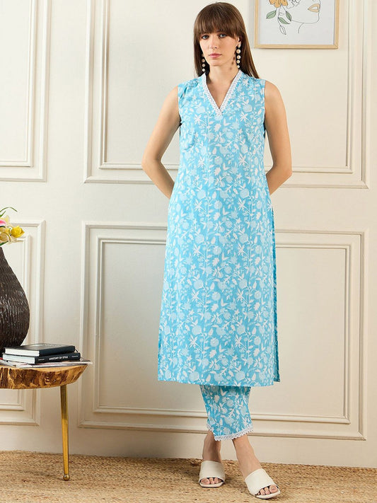 Dhiyona IE Women Blue Kurta Sets
