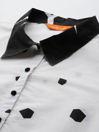 Women Printed Regular Pure Cotton Kurta with Trousers