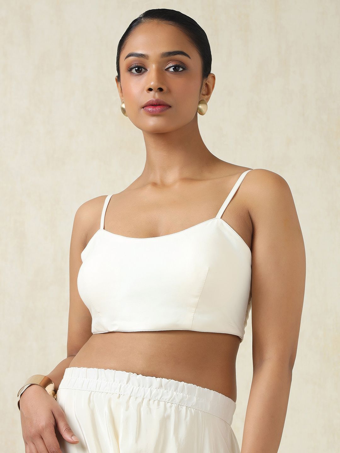 Dhiyona SO Women's Floral Yoke Design Sequinned Round Neck A-Line Kurta With Trousers