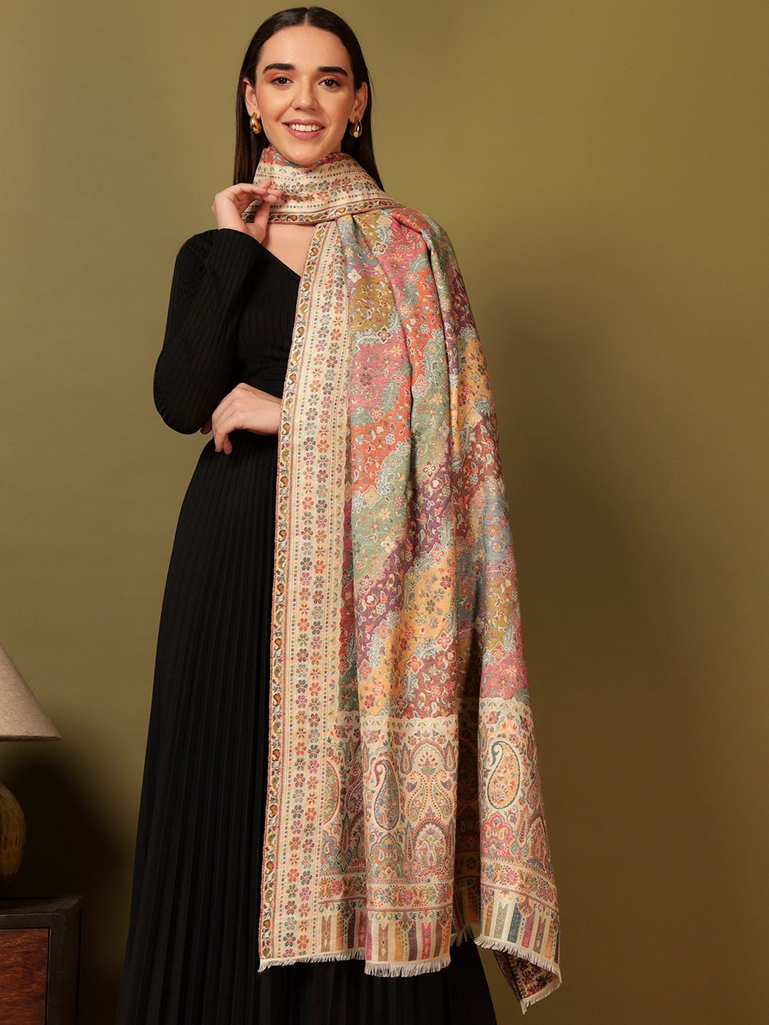 Dhiyona PA Paisley Woven Design Shawl