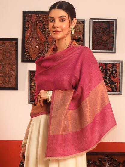 Dhiyona PA Aabzar Reversible Zari Woolen Shawl