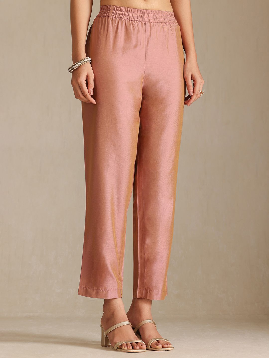 Dhiyona SO Women's Floral Yoke Design Notch Neck Muslin Zari Straight Kurta With Trousers & Dupatta