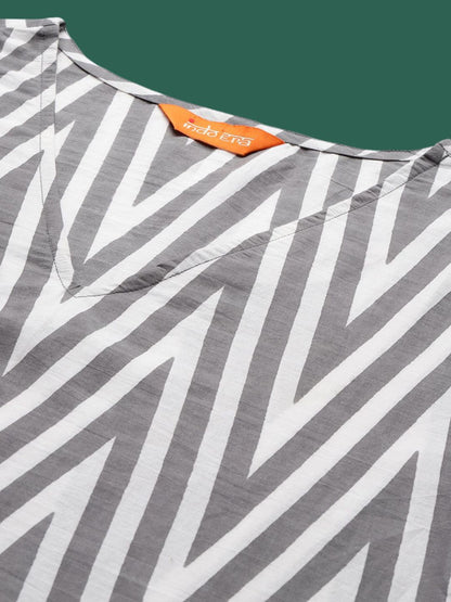 Dhiyona IE Printed Top With Trousers Co-Ords