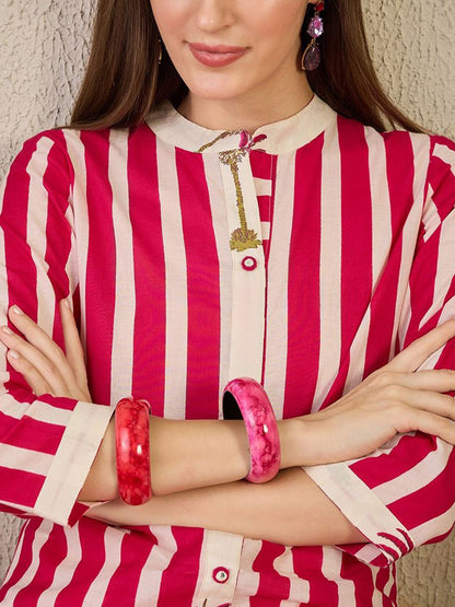 Printed Pure Cotton Kurta with Trousers