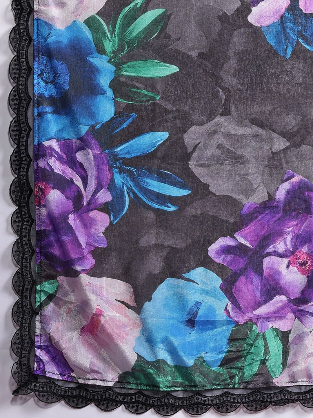 Women Floral Printed Regular Kurta with Trousers & With Dupatta