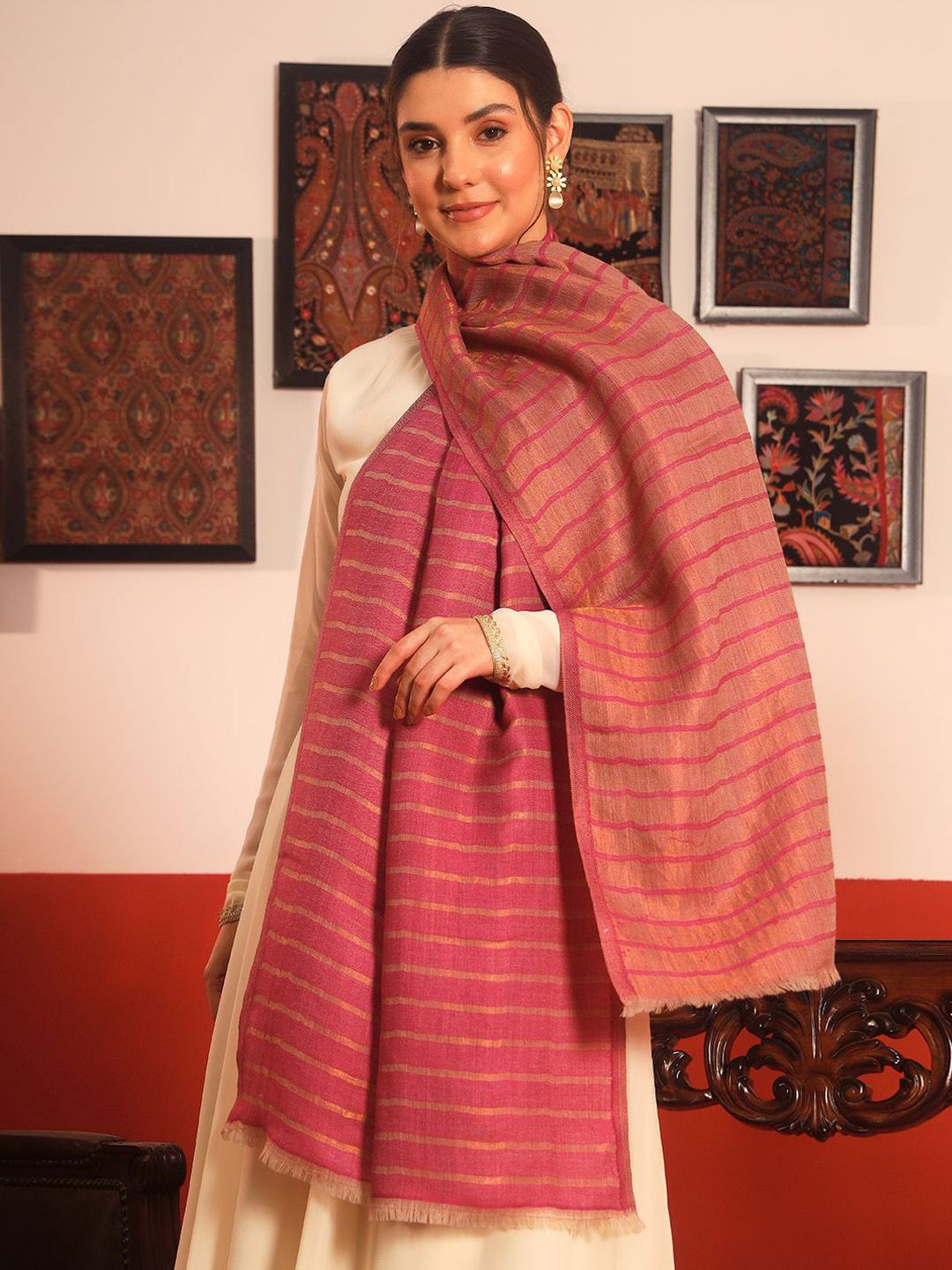 Dhiyona PA Abstract Woven Design Shawl