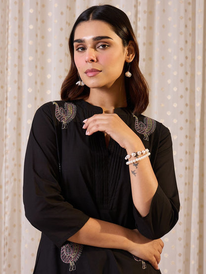 Dhiyona IE Embroidered Pure Cotton Tunic With Trouser