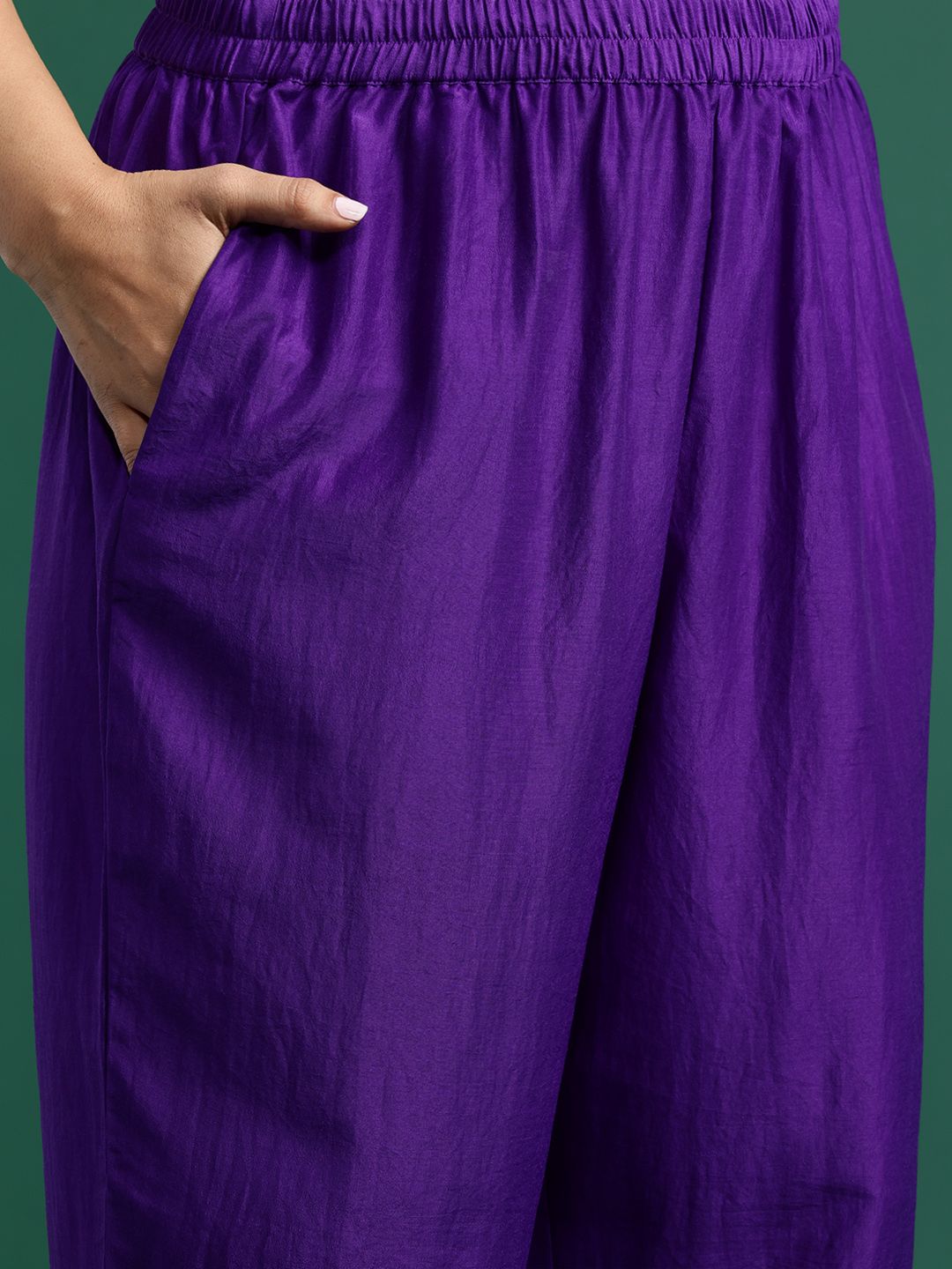 Ethnic Motifs Embroidered Kurta with Trousers & Dupatta