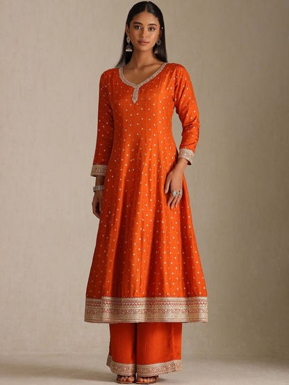 Dhiyona SO Women's Women Ethnic Motifs Woven Design Kurta with Palazzos & With Dupatta