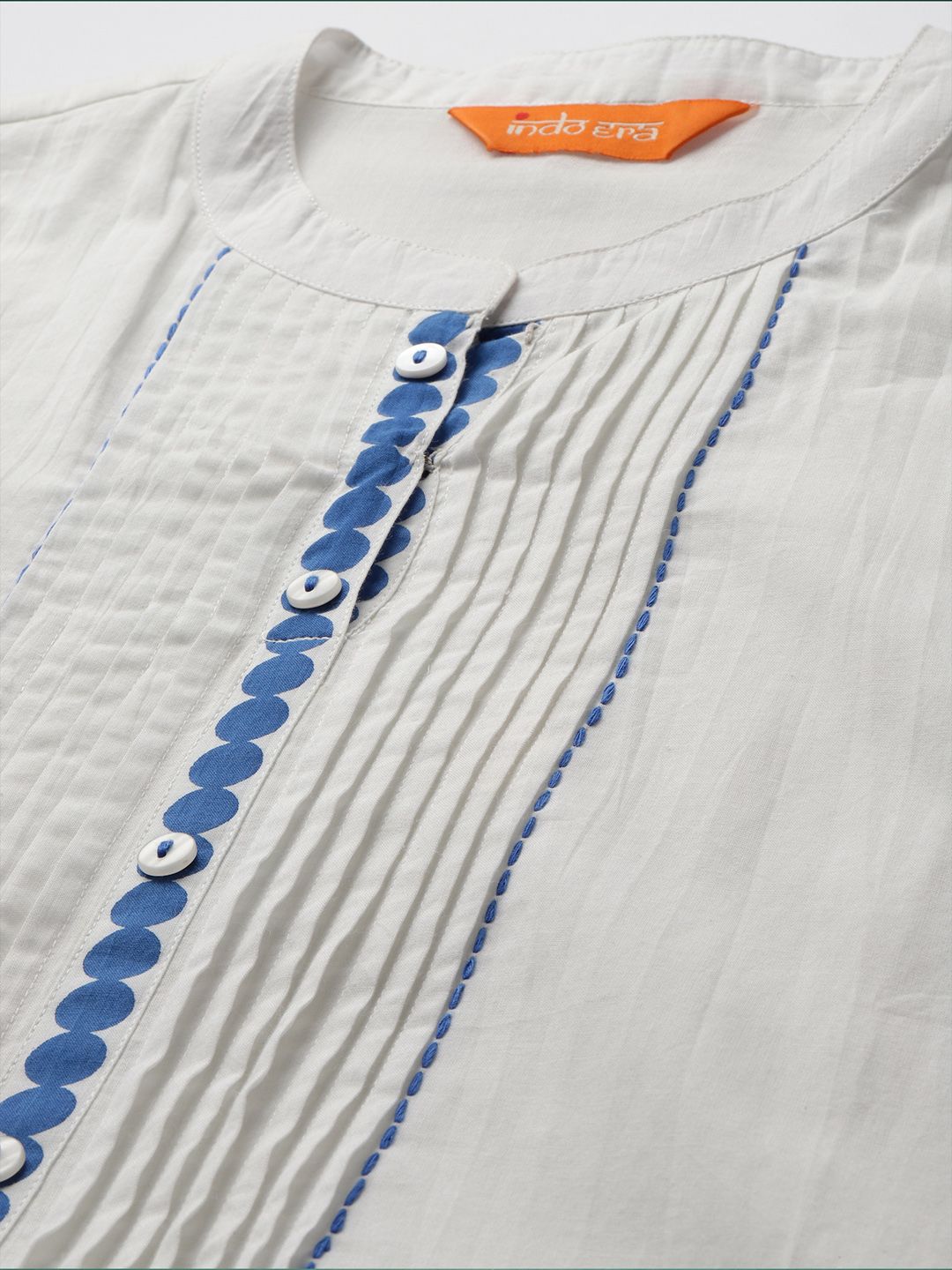 Dhiyona IE Printed Pure Cotton Tunic & Trouser Co-Ords Set