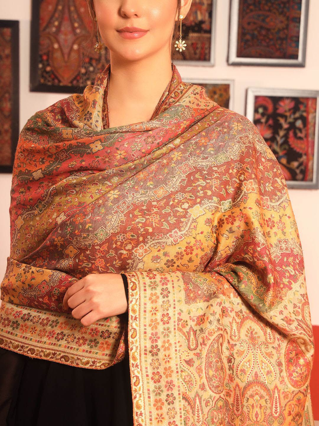 Dhiyona PA Paisley Woven Design Shawl