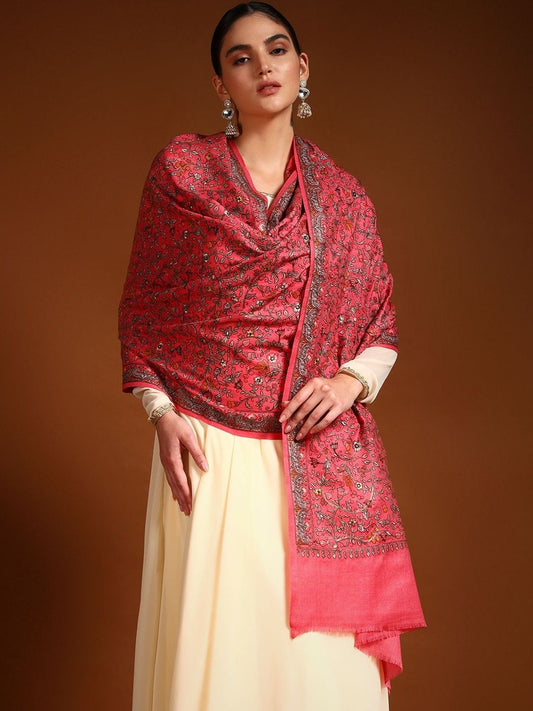Dhiyona PA Women Floral Embroidered Shawl