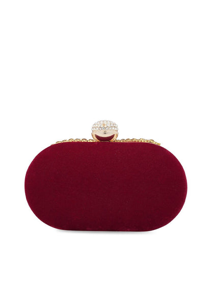 Dhiyona NR Embroidered Box Clutch