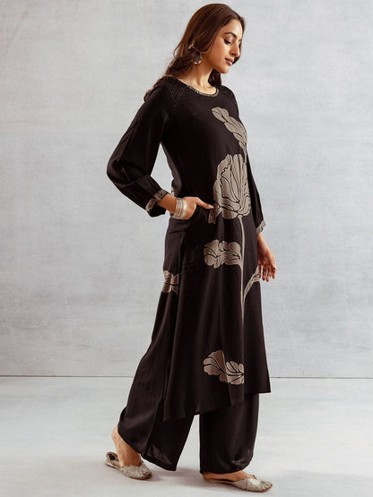 Dhiyona SN Women's Floral Printed Straight Kurta & Palazzos