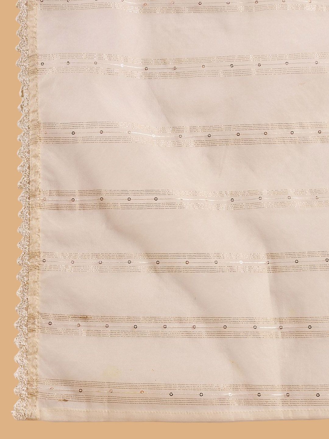 Ethnic Motifs Embroidered Sequinned Straight Kurta With Trousers & Dupatta