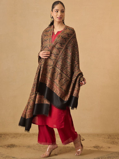 Dhiyona PA Paisley Woven Design Jamawar Shawl