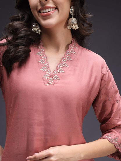Dhiyona SN Women's Ethnic Motifs Yoke Design Kurta with Trousers & Dupatta