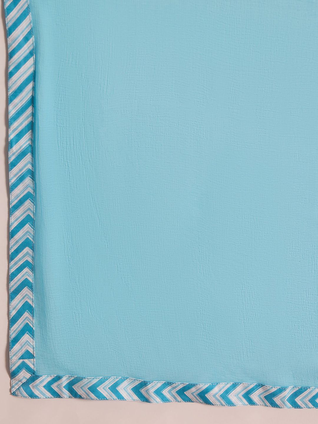 Floral Printed Empire Mirror Work Pure Cotton Kurta with Trousers & With Dupatta