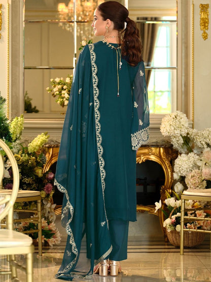 Women Ethnic Motifs Embroidered Kurta with Trousers & Dupatta