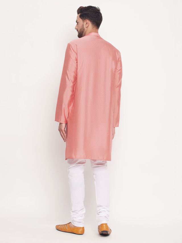 Men's Fawn Cotton Linen Straight Kurta Pyjama Set
