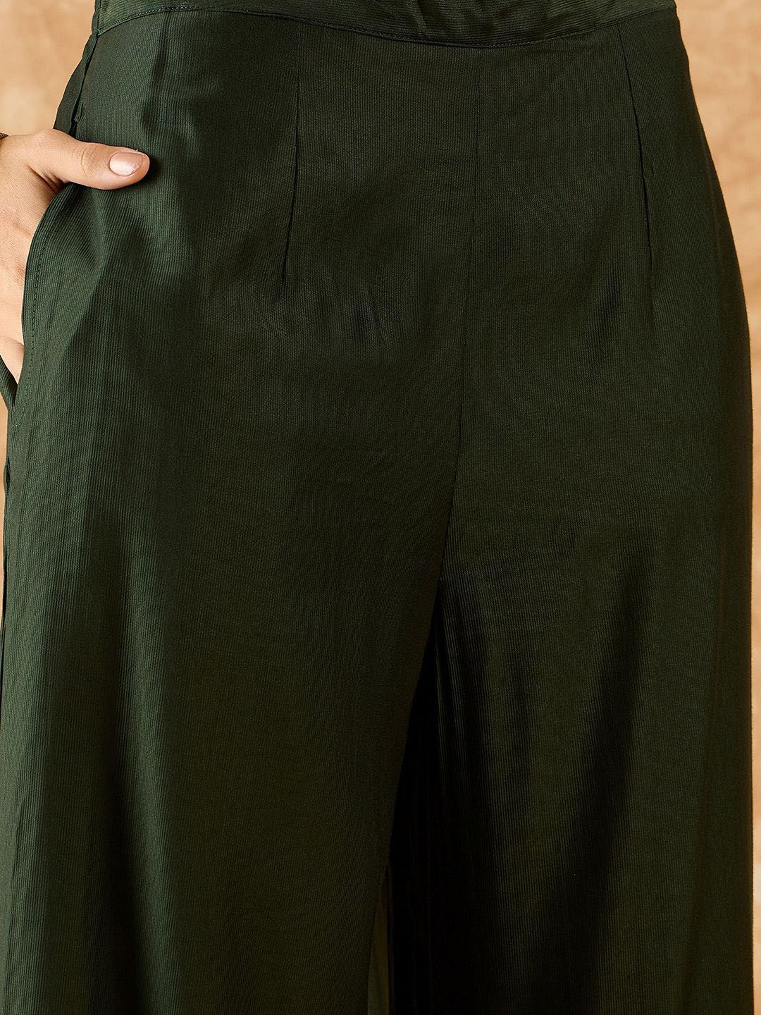 Ethnic Motifs Printed Straight Liva Kurta with Palazzos & Dupatta