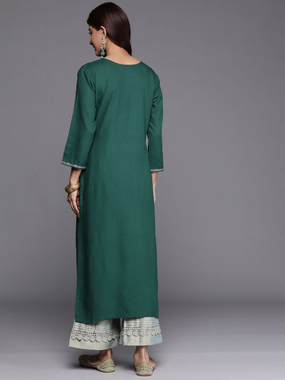 Dhiyona IE Pack of 2 Yoke Embroidered Thread Work Kurta